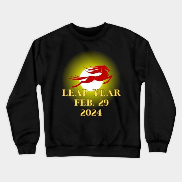 Leap Year 2024 Crewneck Sweatshirt by Spacetrap